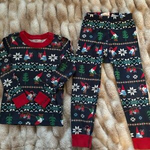 Hanna Andersson Christmas Holiday Gnomes  Pajama Set - 100cm kids size 4